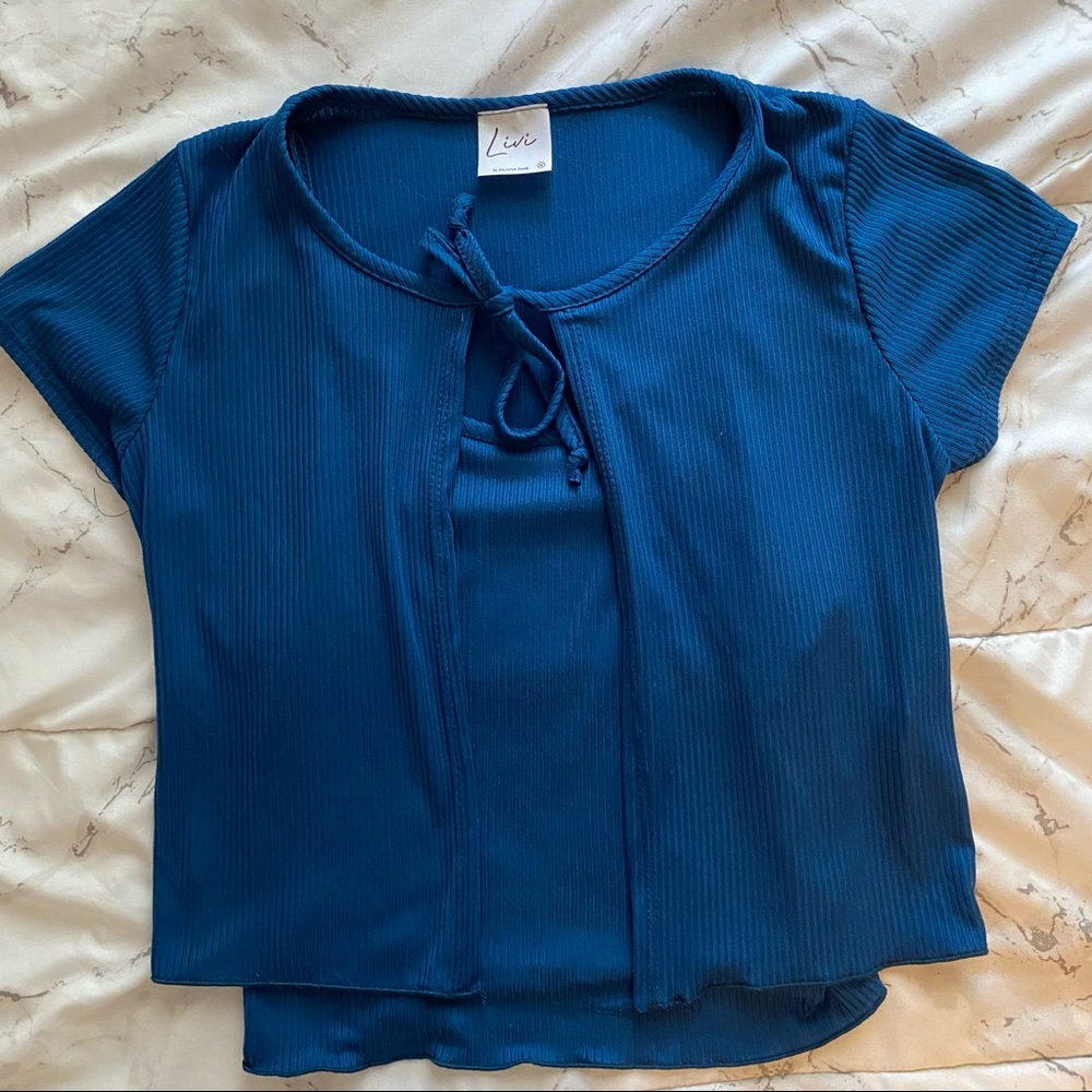 2 in 1 Cami and Cardigan Top by Livi
